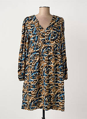 Rochie midi bej LOLA ESPELETA femeie