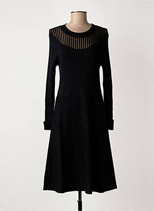 Rochie midi mâneci lungi mâneci lungi negru MORGAN femeie