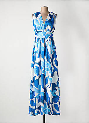 Rochie lungă albastru MORGAN femeie