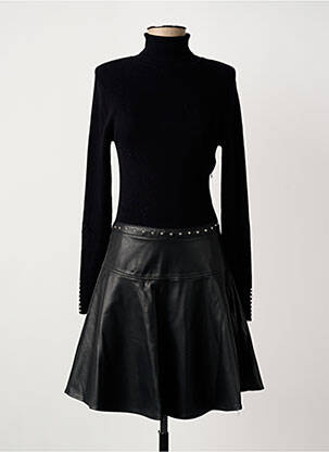 Rochie midi mâneci lungi mâneci lungi negru MORGAN femeie