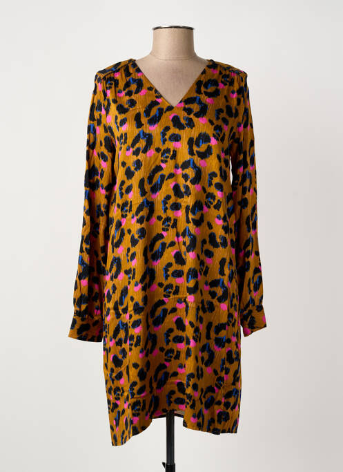 Rochie midi galben LOLA ESPELETA femeie