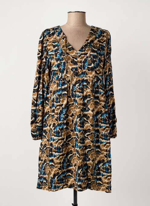 Rochie midi bej LOLA ESPELETA femeie