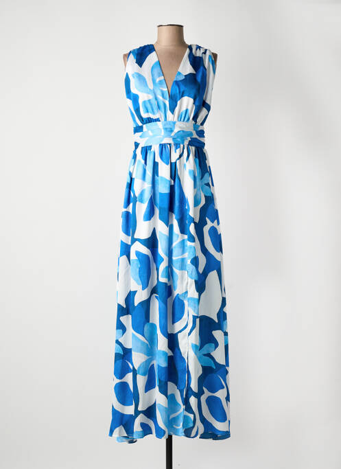 Rochie lungă albastru MORGAN femeie