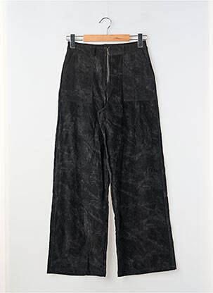 Pantalon drept negru TIFFOSI fată