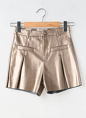 Șort închidere cu fermoar sub clapetă cu nasturi mărime reglabilă auriu MAYORAL fille
