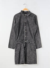 Rochie midi mâneci lungi gri GARCIA fată