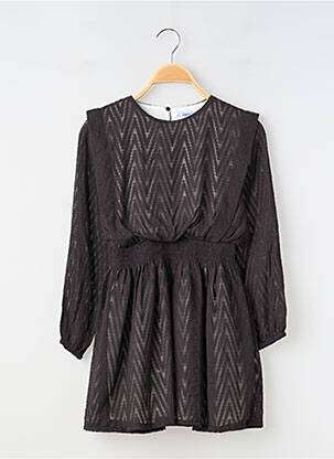 Rochie scurtă mâneci lungi mâneci lungi negru MAYORAL fată