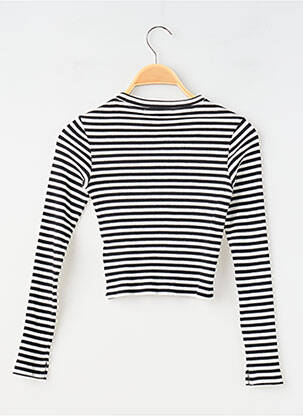 Tricou croială cambrată mâneci lungi negru GARCIA fată
