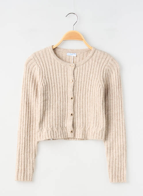 Vestă cu mâneci lungi bej MAYORAL fată