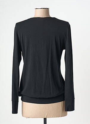 Cardigan petrecut mâneci lungi negru RIVIERES DE LUNE femeie