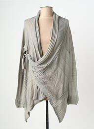 Cardigan petrecut mâneci lungi gri JAYKO femeie