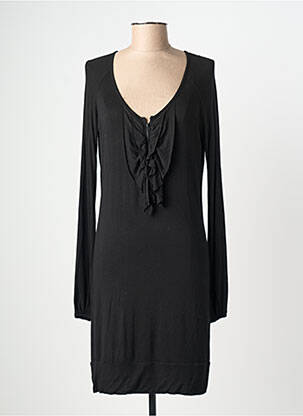 Rochie midi mâneci lungi mâneci lungi negru RIVIERES DE LUNE femeie