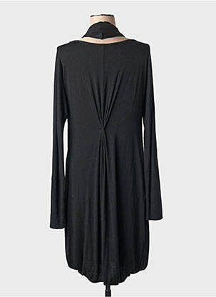 Rochie midi croială fluidă mâneci lungi negru PIER ANTONIO GASPARI femeie