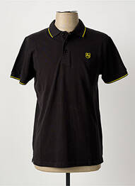 Polo elasticitate mâneci scurte negru AMERICAN COLLEGE homme