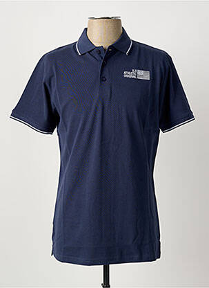 Polo elasticitate mâneci scurte albastru închis U.S ATHLETIC homme