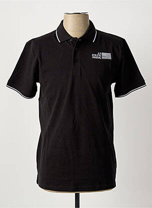 Polo elasticitate mâneci scurte negru U.S ATHLETIC homme