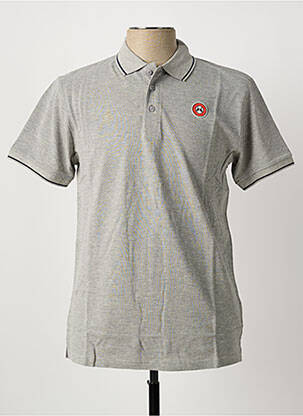 Polo țesătură melanj mâneci scurte gri U.S ATHLETIC homme