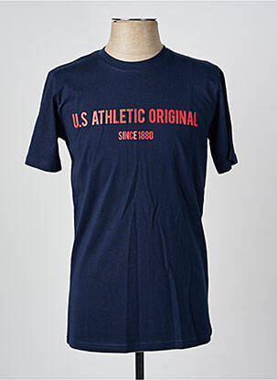 Tricou elasticitate mâneci scurte albastru U.S ATHLETIC bărbat