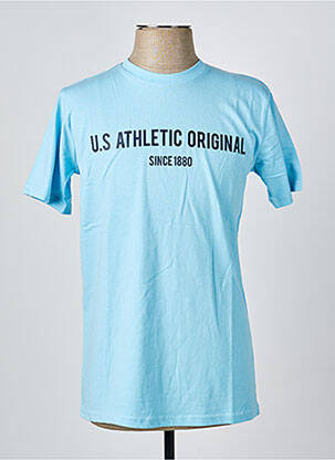 Tricou elasticitate mâneci scurte albastru deschis U.S ATHLETIC bărbat