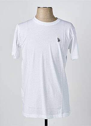 Tricou alb U.S. POLO ASSN bărbat