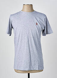 Tricou broderie mâneci scurte gri U.S. POLO ASSN homme
