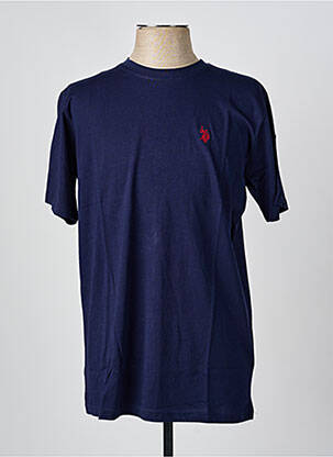 Tricou broderie mâneci scurte albastru U.S. POLO ASSN bărbat