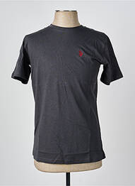 Tricou broderie mâneci scurte gri U.S. POLO ASSN homme