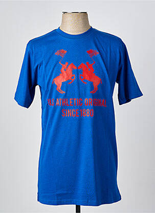 Tricou elasticitate mâneci scurte albastru U.S ATHLETIC bărbat