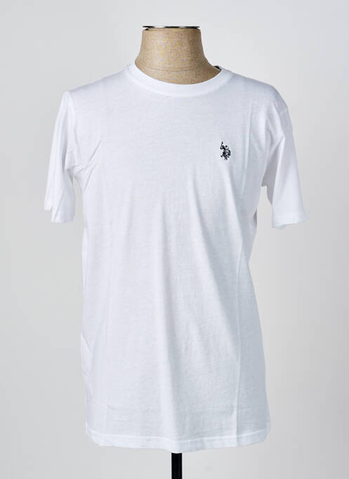 Tricou alb U.S. POLO ASSN bărbat