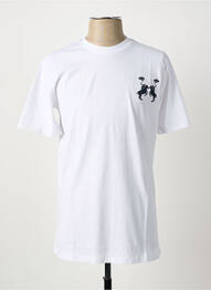 Tricou croială dreaptă mâneci scurte alb U.S ATHLETIC homme