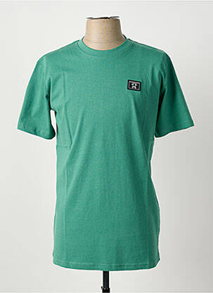 Tricou broderie mâneci scurte verde U.S ATHLETIC bărbat