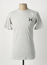 Tricou croială dreaptă mâneci scurte gri U.S ATHLETIC bărbat