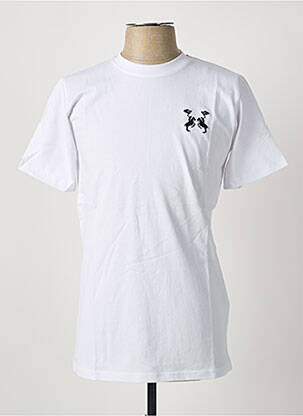 Tricou broderie mâneci scurte alb U.S ATHLETIC bărbat