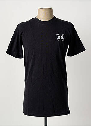 Tricou broderie mâneci scurte negru U.S ATHLETIC bărbat