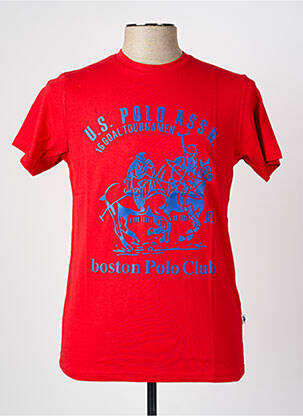 Tricou elasticitate mâneci scurte roșu U.S. POLO ASSN bărbat