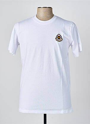 Tricou broderie mâneci scurte alb U.S ATHLETIC bărbat