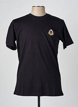 Tricou broderie mâneci scurte negru U.S ATHLETIC bărbat