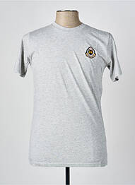 Tricou broderie mâneci scurte gri U.S ATHLETIC bărbat