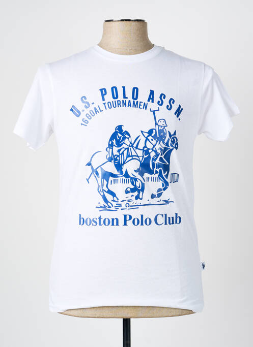 Tricou alb U.S. POLO ASSN bărbat