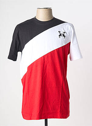 Tricou broderie mâneci scurte negru U.S ATHLETIC bărbat