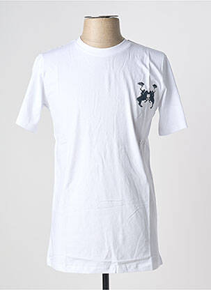 Tricou croială dreaptă mâneci scurte alb U.S ATHLETIC bărbat