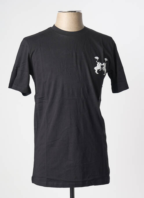 Tricou croială dreaptă mâneci scurte negru U.S ATHLETIC homme