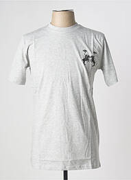 Tricou croială dreaptă mâneci scurte gri U.S ATHLETIC homme