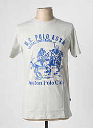 Tricou croială cambrată mâneci scurte gri U.S. POLO ASSN homme