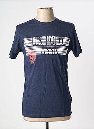 Tricou croială cambrată mâneci scurte albastru U.S. POLO ASSN bărbat