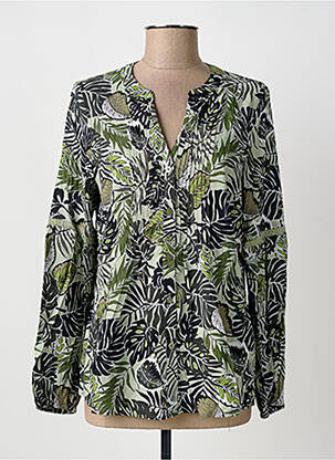 Cămașă croială cambrată mâneci lungi verde OLSEN femme