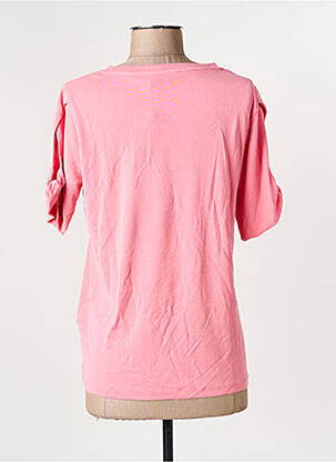 Tricou elasticitate mâneci scurte roz SIGNATURE femeie