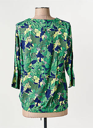 Top elasticitate mâneci 3/4 verde OLSEN femeie