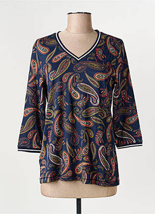 Tricou mâneci 3/4 mâneci 3/4 albastru OLSEN femeie