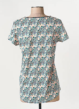 Tricou guler în v mâneci scurte verde C'EST BEAU LA VIE femeie